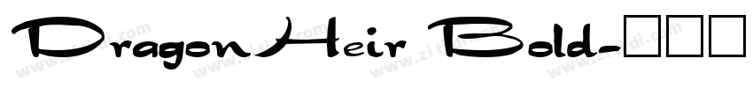 DragonHeir Bold字体转换